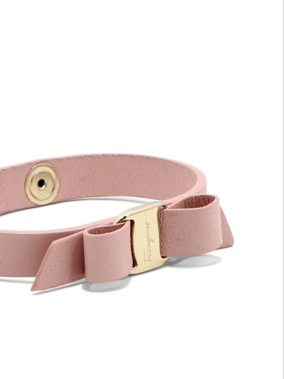 Shop Ferragamo Salvatore  Women's Pink Other Materials Bracelet