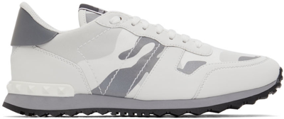 Valentino Garavani White Sneakers Bianco-silver/bianco | ModeSens