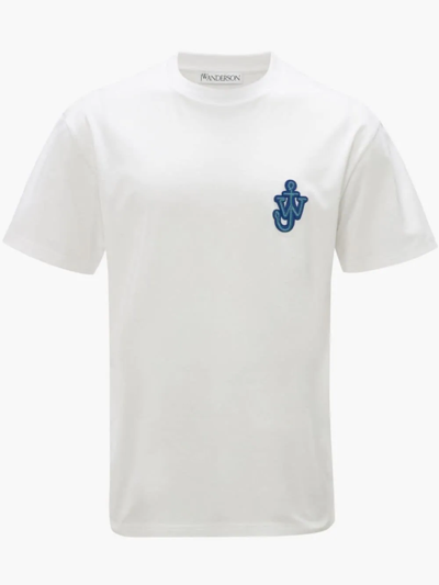 Shop Jw Anderson Anchor Patch T-shirt In White