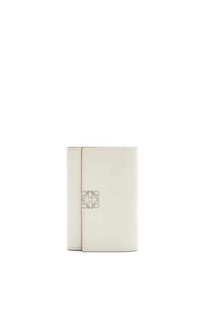 Shop Loewe Anagram Small Vertical Wallet In White
