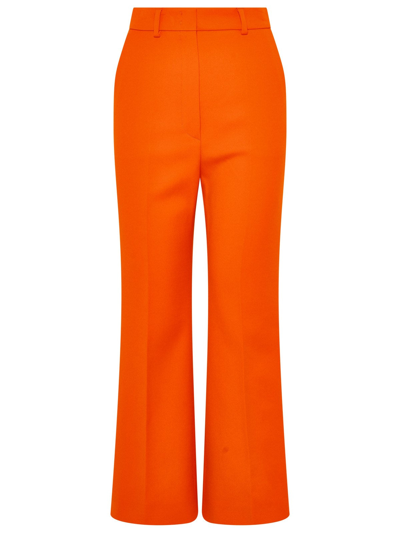 Shop Sportmax Palmizi Flared Trousers In Orange