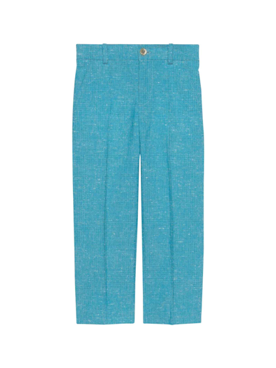Shop Gucci Unisex Light Blue Trousers In Celeste