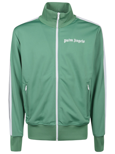 Shop Palm Angels Classic Track Jacket In Green White