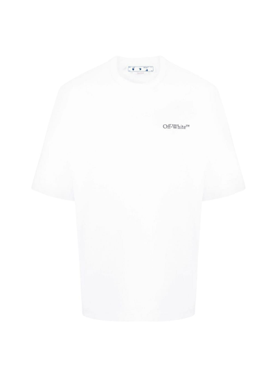 Shop Off-white Caravag Crownin Skate S/s Tee In White Black