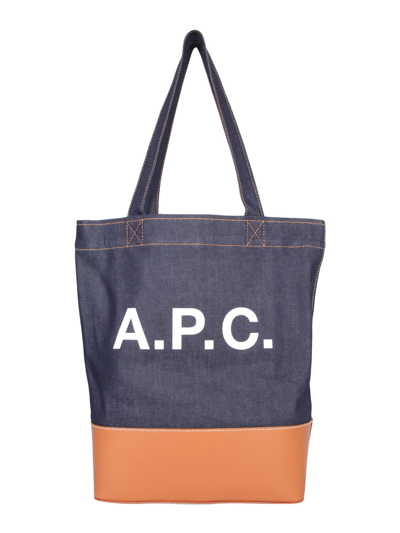 Shop Apc Axelle Tote Bag In Marrone