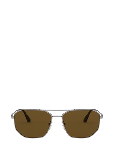 Shop Prada Pr 64xs Gunmetal Sunglasses