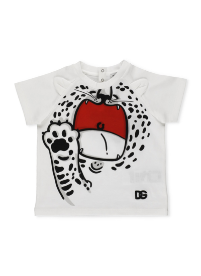 Shop Dolce & Gabbana Cotton T-shirt In Leopardo F.b.ottico