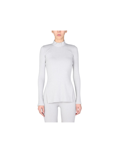 Shop Helmut Lang Jersey T-shirt In Gray