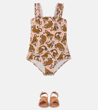Shop Kenzo Printed Swimsuit In Pink