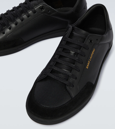 Shop Saint Laurent Court Classic Low-top Sneakers In Nero