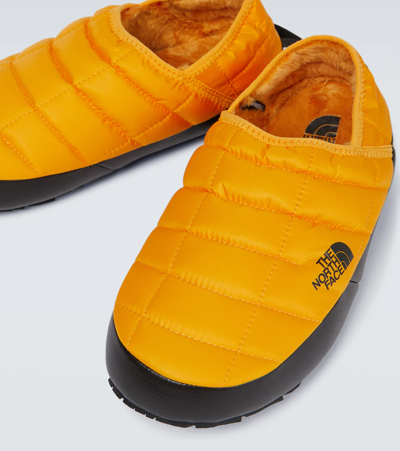 Shop The North Face Thermoball Eco Traction Mules In Yellow