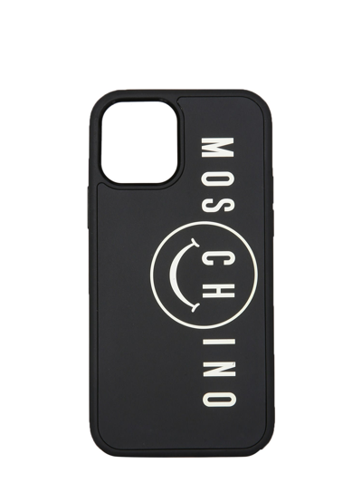 Shop Moschino Iphone 12/12 Pro Cover In Nero