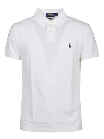 Shop Polo Ralph Lauren Short Sleeve Polo Shirt In White