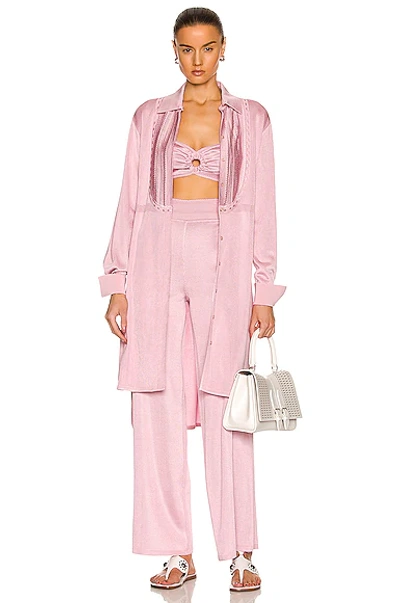 Alaïa Edition 1993 Tailored Shirt Dress In Rose