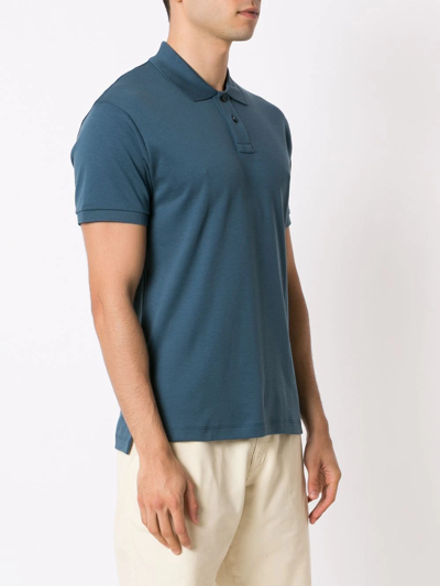Shop Osklen Supersoft Polo Shirt In Blue