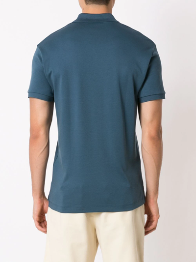 Shop Osklen Supersoft Polo Shirt In Blue