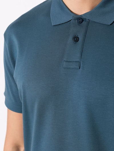 Shop Osklen Supersoft Polo Shirt In Blue