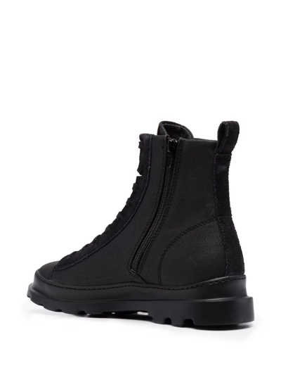 Shop Camper Brutus Organic-cotton Ankle Boots In Black