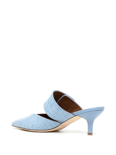Shop Malone Souliers Lola Pointed Mules In Blau