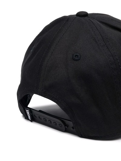 Shop Diesel Red Tag Corry-div Cotton Baseball Cap In Black