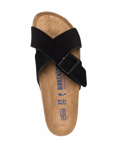 Shop Birkenstock Siena Cross-strap Sandals In Schwarz