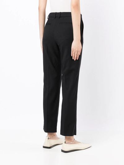 Shop Joseph Cropped Tailored Trousers In Schwarz