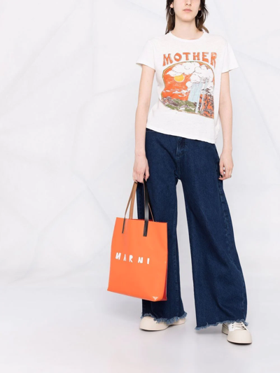 Shop Mother The Sinful T-shirt In Weiss