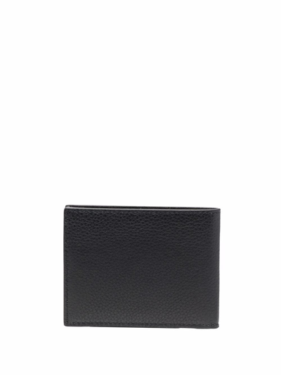 Shop Amiri Logo-embossed Leather Wallet In Black