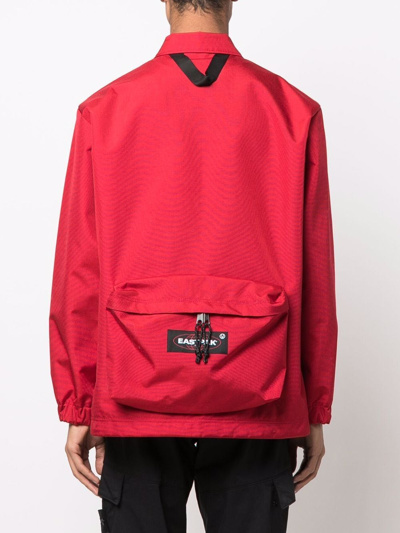 Shop Undercover X Eastpak Long-sleeve Shirt Jacket In Rot