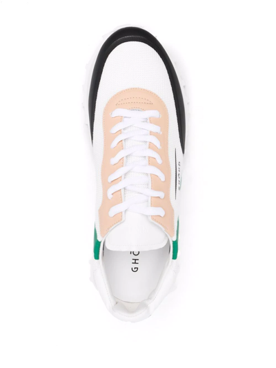 Shop Ghoud Colour-block Panelled Sneakers In Weiss
