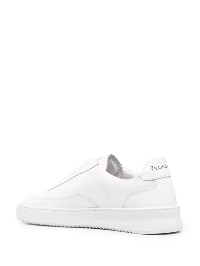 Shop Filling Pieces Branded Heel-counter Sneakers In Weiss