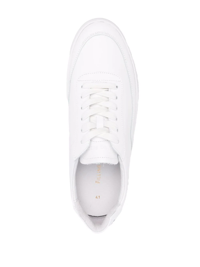 Shop Filling Pieces Branded Heel-counter Sneakers In Weiss