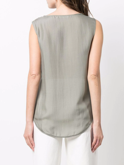 Fabiana Filippi Boat-neck Blouse In Grün