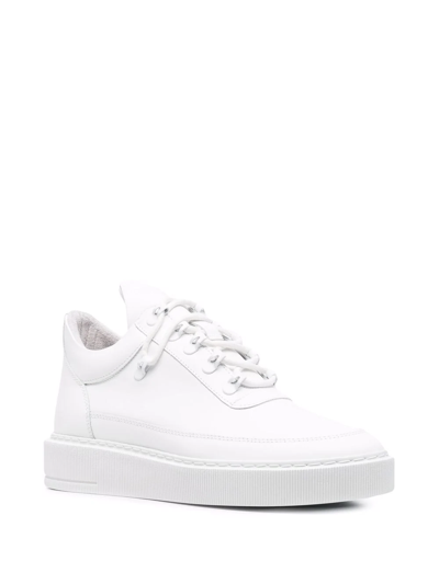 Shop Filling Pieces Platform-sole Sneakers In Weiss