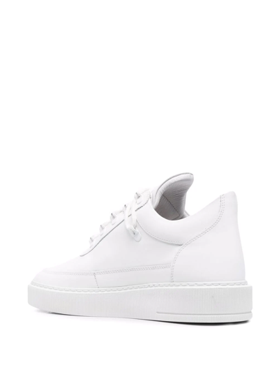 Shop Filling Pieces Platform-sole Sneakers In Weiss