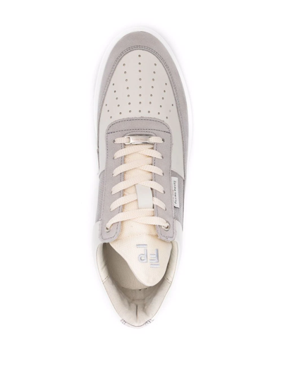 Shop Filling Pieces Panelled Lace-up Sneakers In Grau