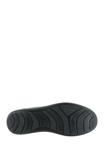 Easy Street Proctor Womens Faux Leather Mini Wedge Slip-on Shoes In New Navy
