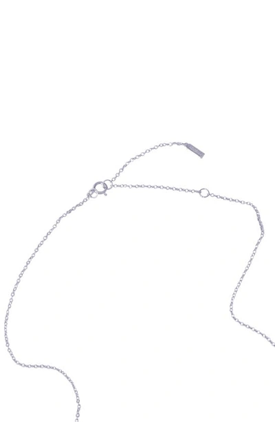 Shop Adornia Faith Lariat Necklace In Silver