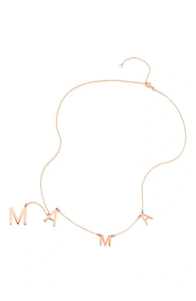 Shop Adornia Mama Lariat Necklace In Pink
