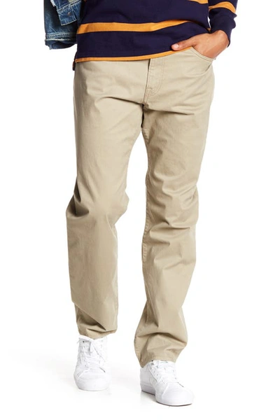 Shop Lucky Brand 121® Heritage Slim Straight Leg Pants In Sandstone - S7s