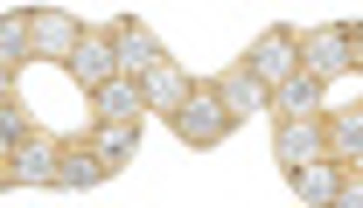 Shop Adornia 14k Yellow Gold Plated Swarovski Crystal Cursive Love Necklace