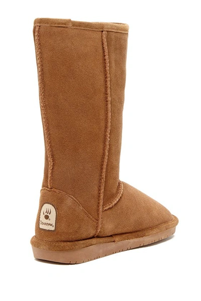 Bearpaw Emma Tall Genuine Sheepskin Lined Boot In Hickory Ii