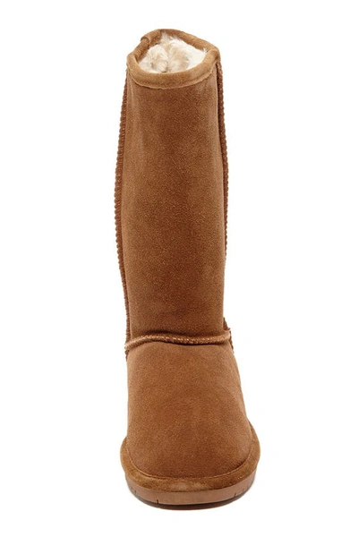 Bearpaw Emma Tall Genuine Sheepskin Lined Boot In Hickory Ii