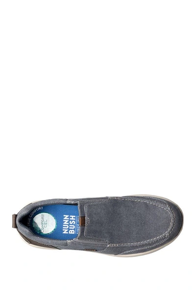 Nunn Bush Conway Canvas Slip-on Sneaker In Dark Blue Canvas