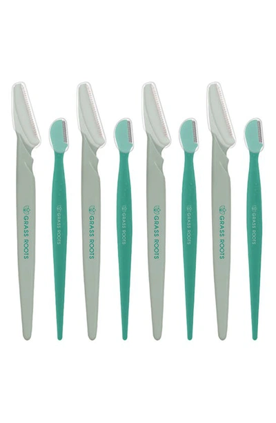 Shop Grass Roots 8-piece Razor Set In Mint/teal