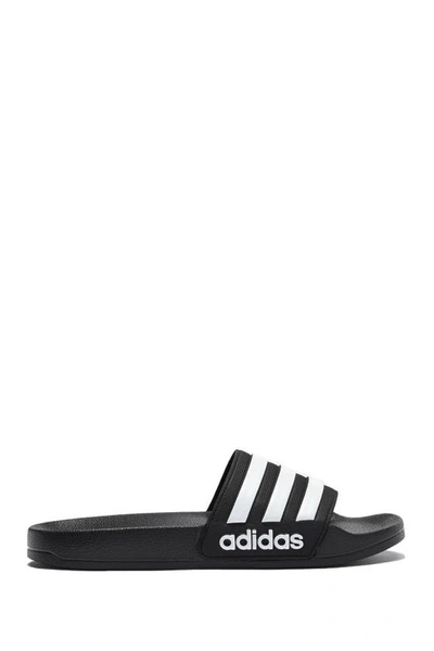 Adidas Originals Adidas Adilette Shower Slide Sandal In Cblack/ftw