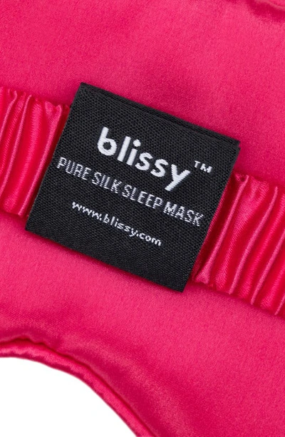 Blissy Silk Sleep Mask In Hibiscus