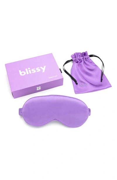 Blissy Silk Sleep Mask In Orchid