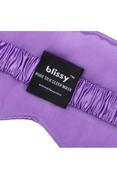 Shop Blissy Silk Sleep Mask In Orchid