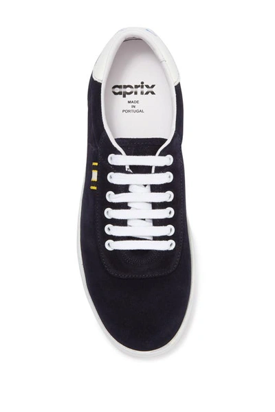 Shop Aprix Suede Sneaker In Suede - Dark Navy